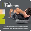 image:imageTriggerPoint Foundation Roller  Premium EVA Foam Muscle Recovery and Flexibility Roller Soft Compression for Injury Prevention TravelFriendly Ideal for AthletesOrangeGrey