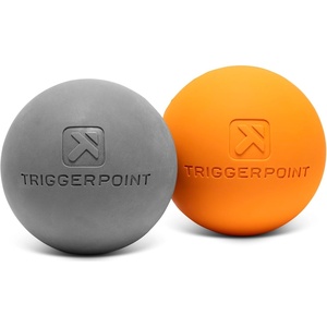 image:imageTRIGGERPOINT Foundation Massage Therapy Balls  MediumDensity Ball Massager for Back amp Foot Pain Relief Trigger Point Myofascial Tool for Yoga Exercise amp Physical Therapy GreyOrange 2 Pack2 Pack